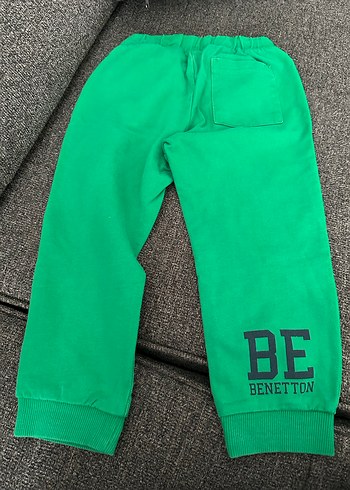 Gri ve Yeşil Erkek Çocuk Bol Kesim Eşofman - Görsel 4