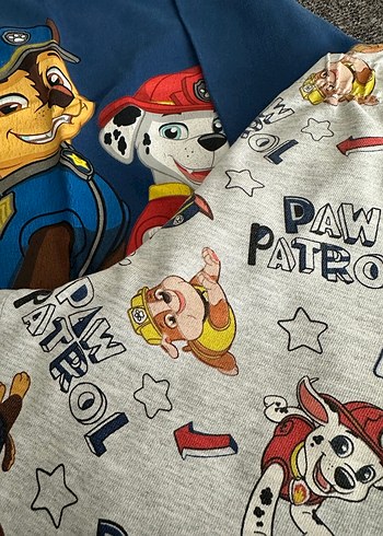 Erkek Çocuk Paw Patrol Baskılı Uzun Kollu Pijama - Görsel 3