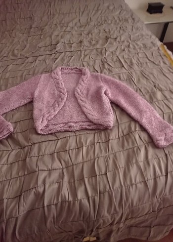 Kız Çocuk Pembe Triko Hırka