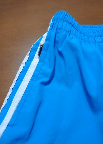 Mavi Elastik Bel Erkek Spor Şort - Görsel 2