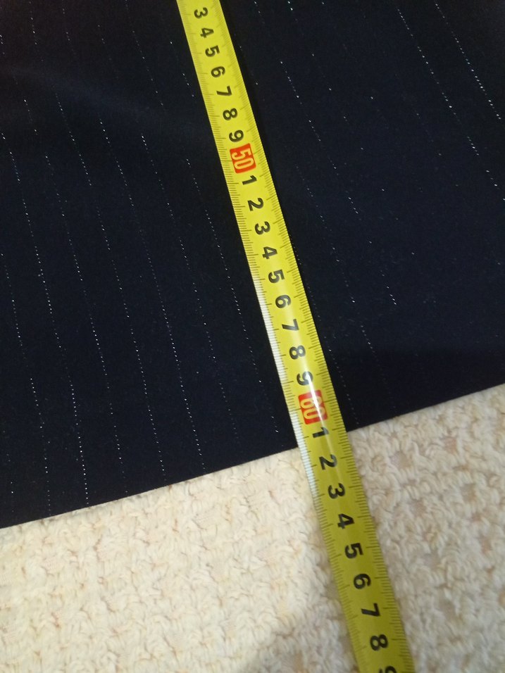 siyah uzun çizgili simli kısa kalem etek - Görsel 3