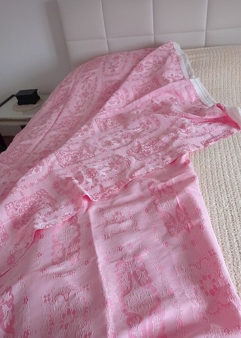 Pembe Batik Desenli Yatak Örtüsü - Görsel 7