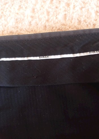 füme Kemerli Kumaş Pantolon - Görsel 6