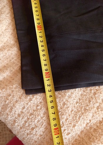 füme Kemerli Kumaş Pantolon - Görsel 3