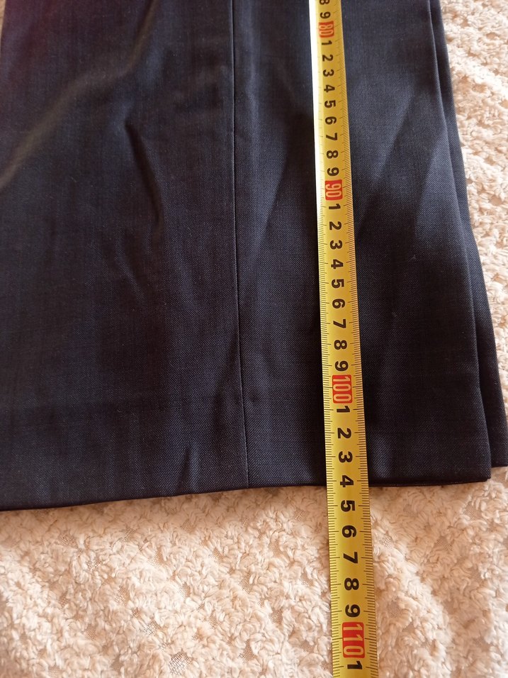 füme Kemerli Kumaş Pantolon - Görsel 2