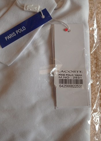 Erkek Beyaz Pamuklu Polo Tişört - Görsel 4