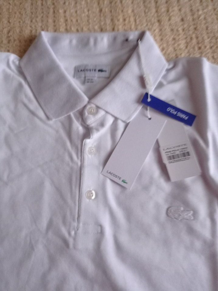 Erkek Beyaz Pamuklu Polo Tişört - Görsel 5