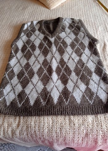 Erkek  Bohem V Yaka Örgü Süveter - Görsel 2