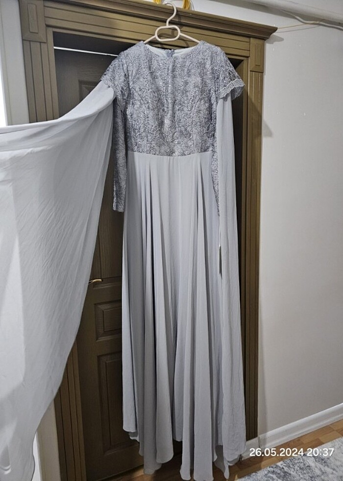 Tesettür abiye elbise - Görsel 3