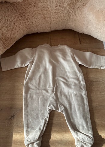 Beyaz Uzun Kollu Bebek Tulum - Görsel 4