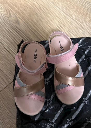 Kız Çocuk Pembe Bağlamalı Sandalet - Görsel 8