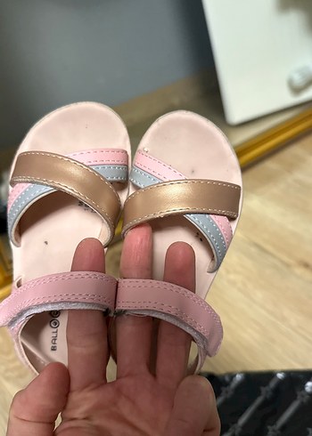 Kız Çocuk Pembe Bağlamalı Sandalet - Görsel 4