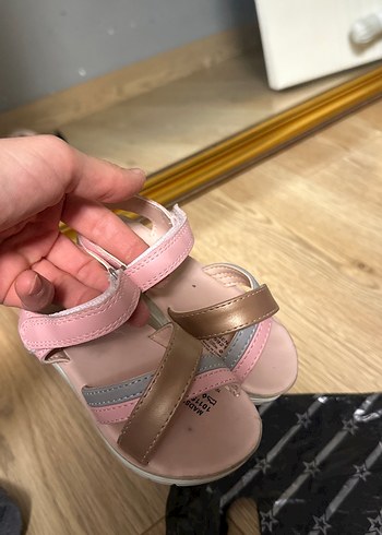 Kız Çocuk Pembe Bağlamalı Sandalet - Görsel 6