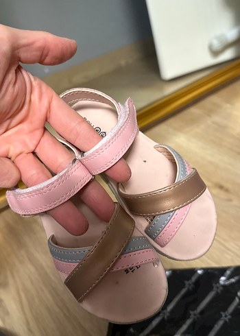 Kız Çocuk Pembe Bağlamalı Sandalet - Görsel 5