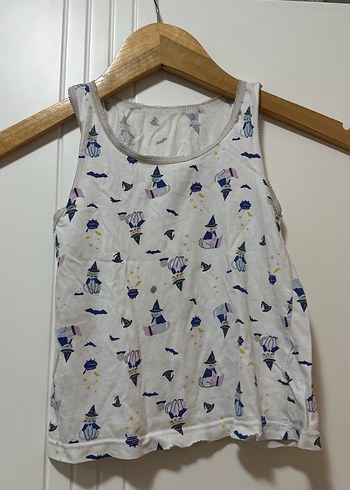 Gri Desenli Kız Çocuk Atlet - Görsel 3