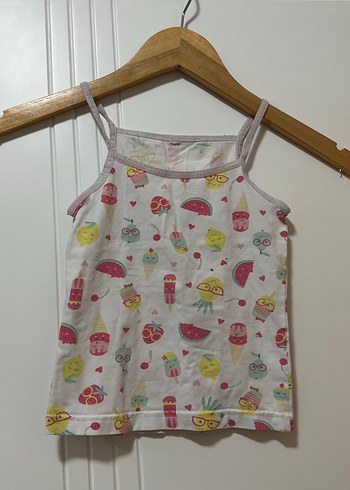 Gri Desenli Kız Çocuk Atlet - Görsel 2