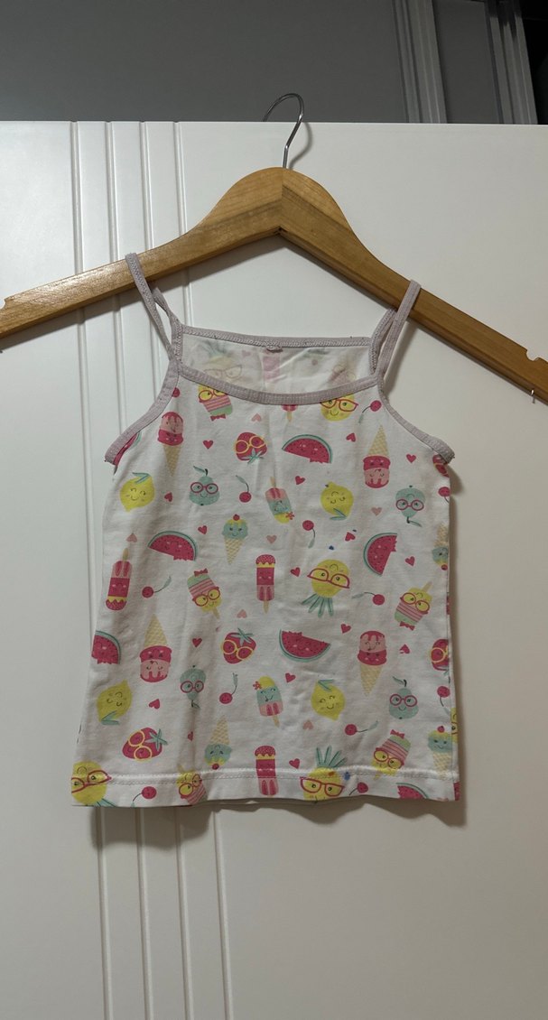 Gri Desenli Kız Çocuk Atlet - Görsel 2