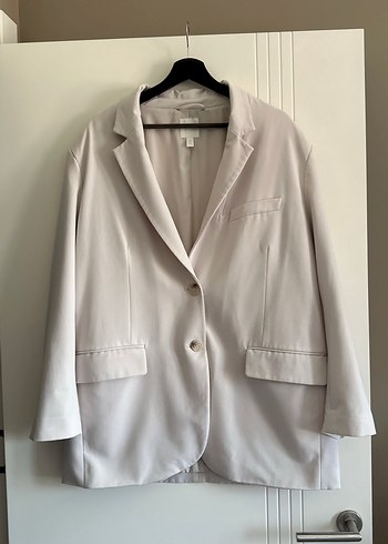 Düğmeli Bej Kadın Blazer Ceket