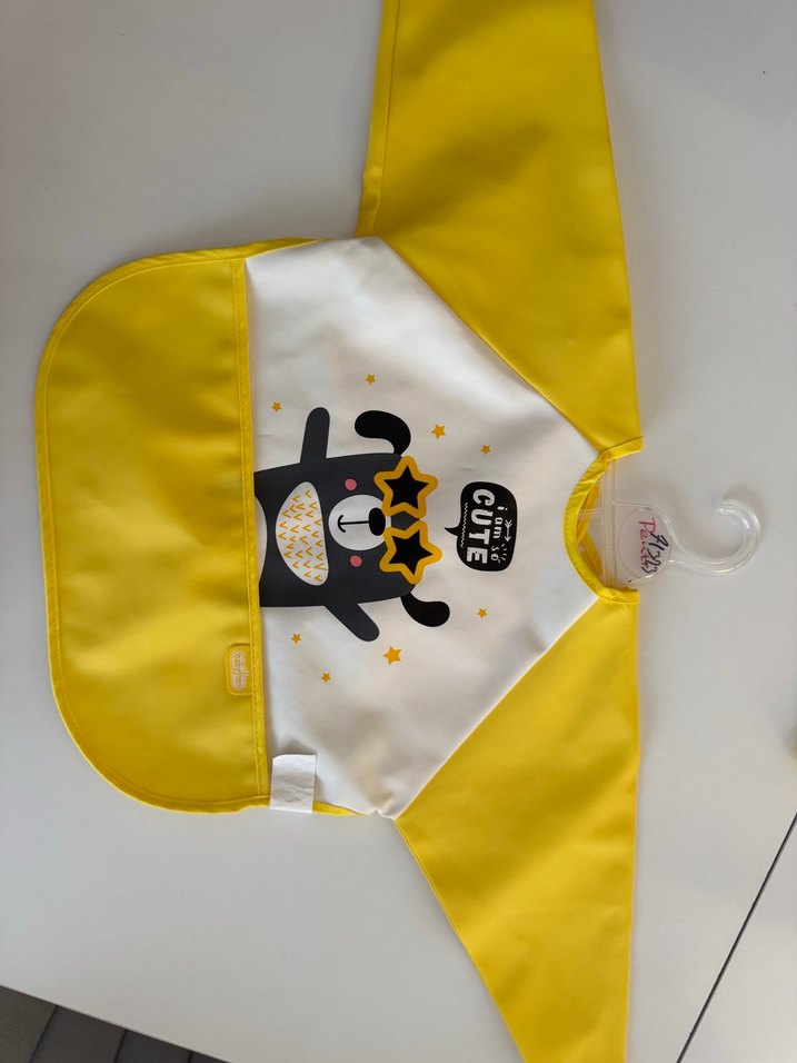 Sarı Baskılı Bebek Mama Önlüğü - Görsel 2