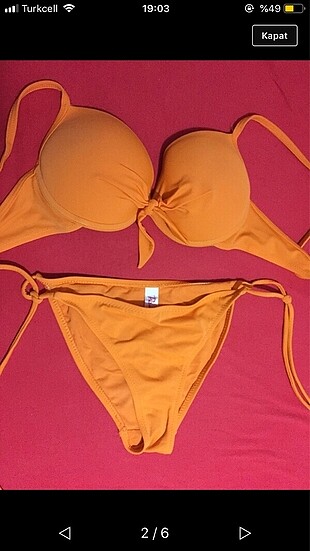 Turuncu bikini penti