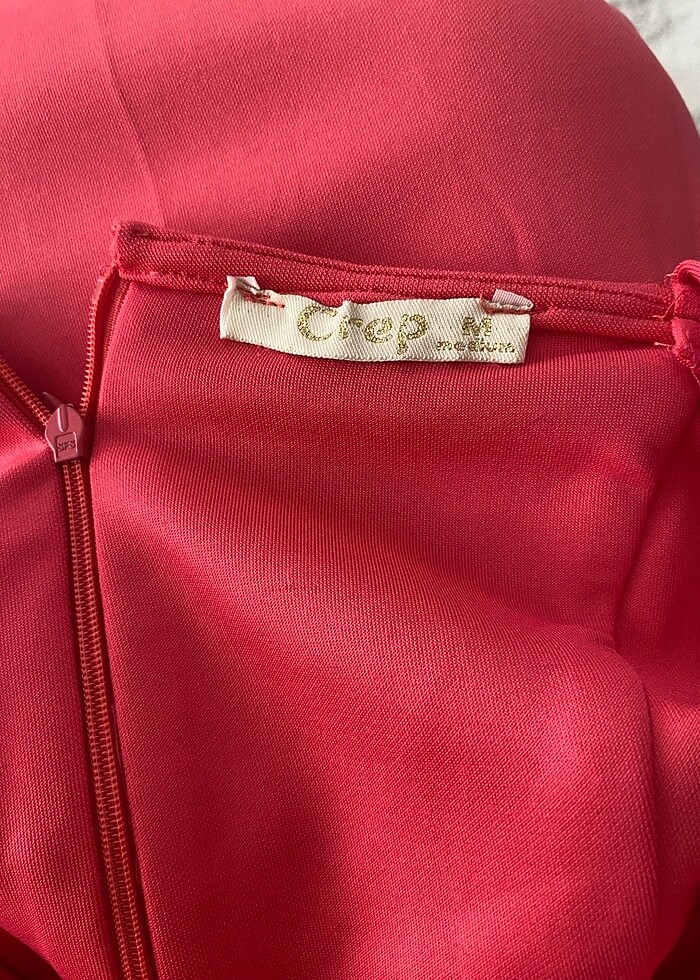 Pembe kısa elbise - Görsel 4