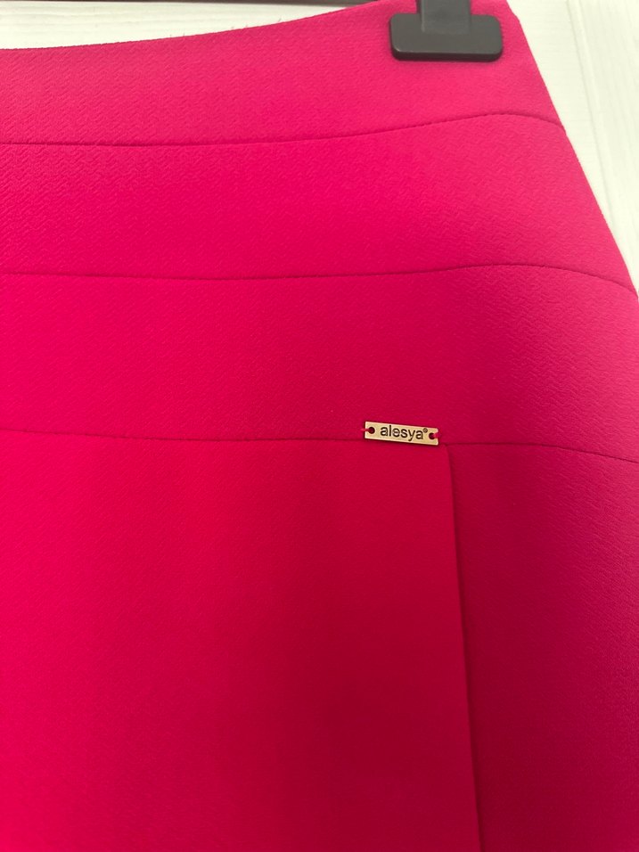 Koyu fuşya Uzun Kadın Etek - Görsel 2