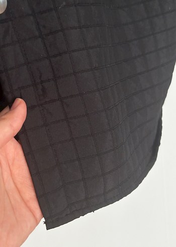 Diğer Düğmeli Siyah Midi Kadın Ceket