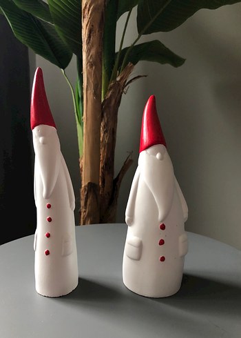 Kırmızı şapkalı beyaz figürin seti - Görsel 2