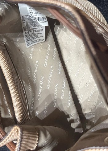 Bej Deri Kadın Çanta, Tokalı, Modern Klasik - Görsel 3