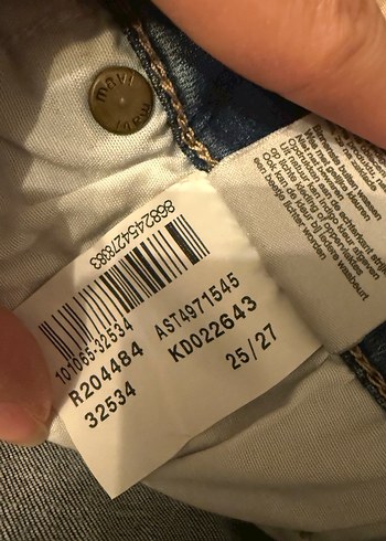 Mavi Midi Boy Kadın Kot Pantolon - Görsel 4