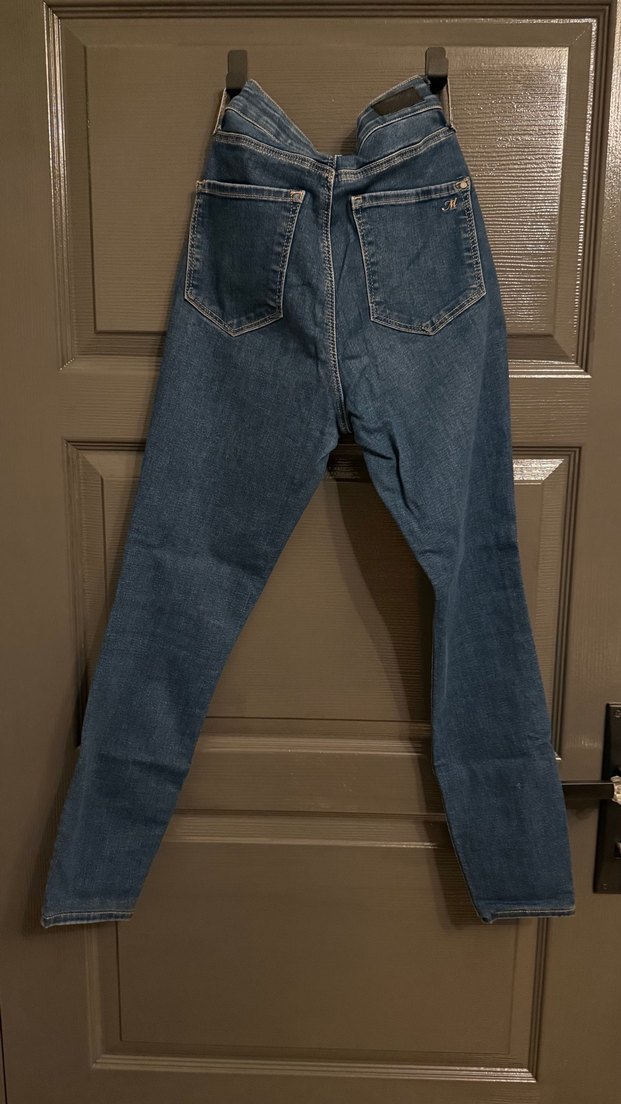 Mavi Midi Boy Kadın Kot Pantolon - Görsel 2