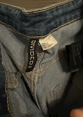 H&M Kadın Mavi Denim Dar Kesim Jean - Görsel 2