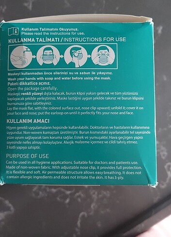 3 katlı maske 
