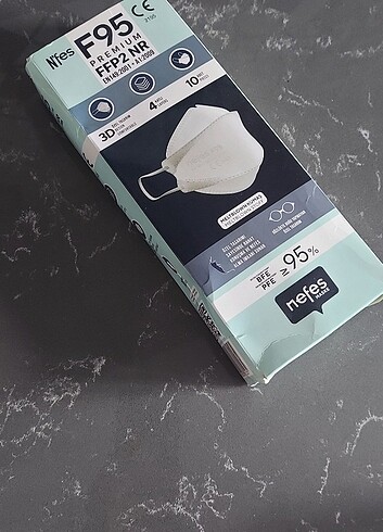 xs Beden beyaz Renk Ffp2 maske