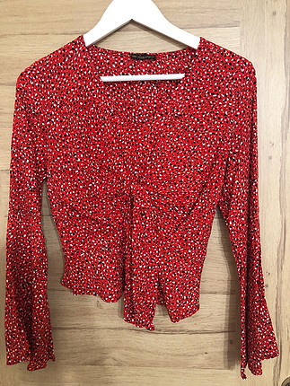 Zara desenli bluz