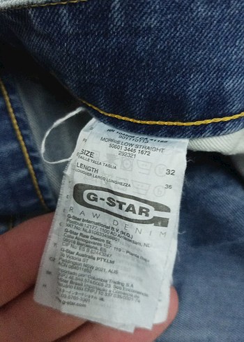 orjinal g-star az kullanılmış kot pantolon - Görsel 7