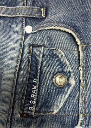 orjinal g-star az kullanılmış kot pantolon - Görsel 8
