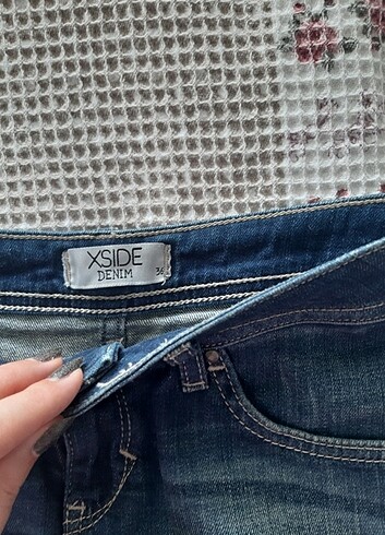 36 Beden XSIDE Denim mini etek