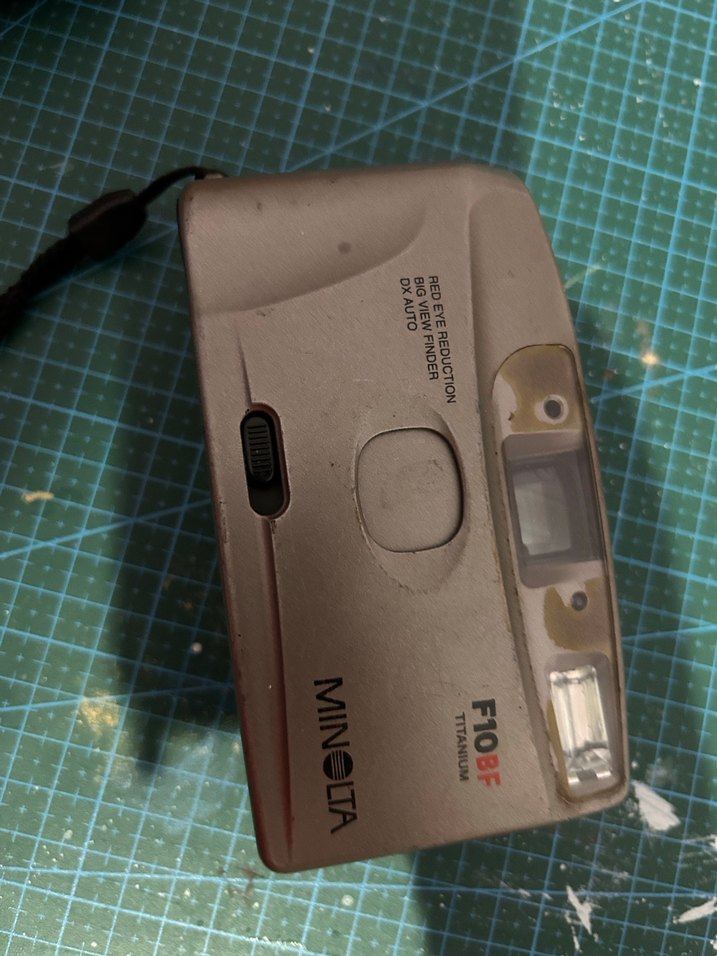 Minolta F10BF Film Kamera Gri-Bej - Görsel 2
