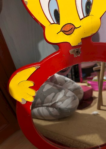 Renkli #Tweety Temalı Peluş #Ayna - Görsel 9