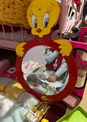 Renkli #Tweety Temalı Peluş #Ayna - Görsel 2