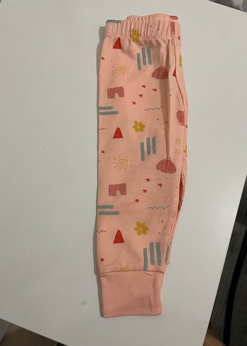 Kız Çocuk Pembe Desenli pijama alt