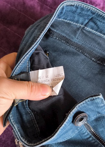 Erkek mavi  Denim Bol Kesim Jean - Görsel 4