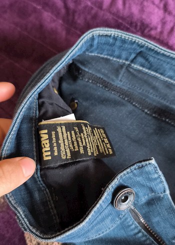 Erkek mavi  Denim Bol Kesim Jean - Görsel 3