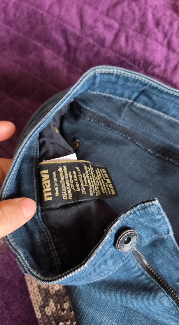 Erkek mavi  Denim Bol Kesim Jean - Görsel 3