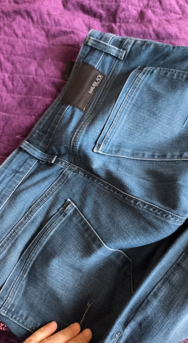 Erkek mavi  Denim Bol Kesim Jean - Görsel 5