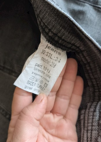 Gri Regular Fit Erkek Kot Pantolon - Görsel 3