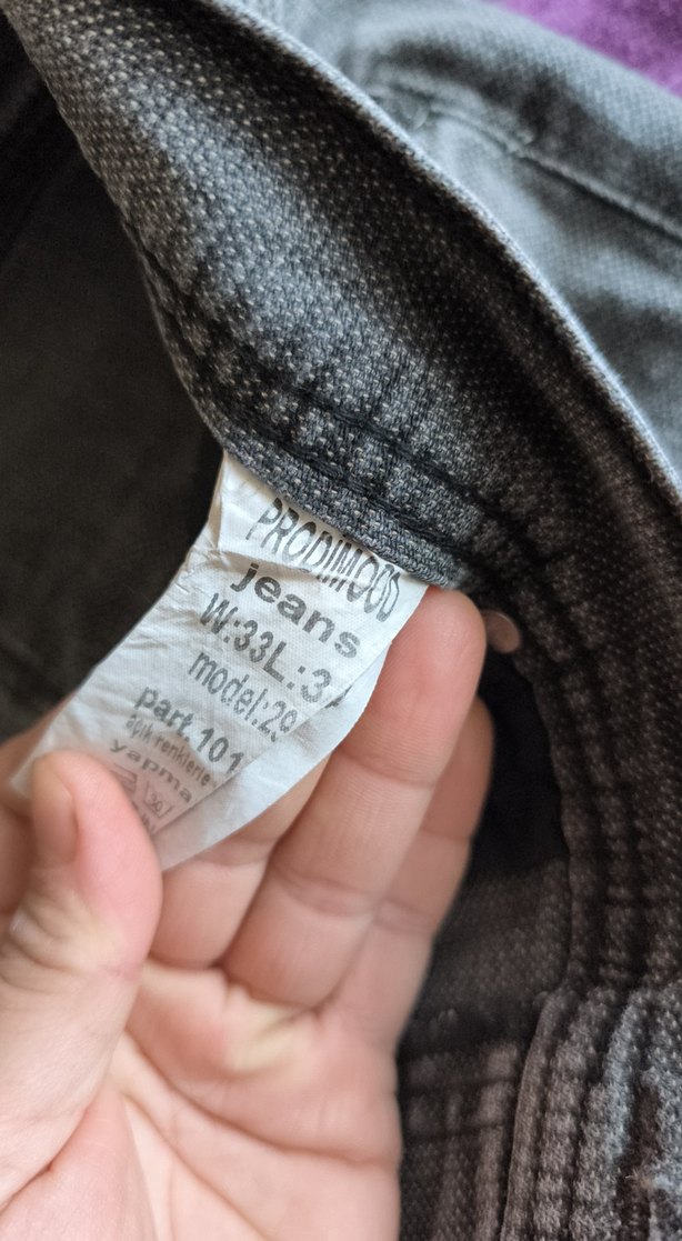 Gri Regular Fit Erkek Kot Pantolon - Görsel 4