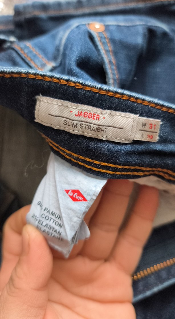erkek köyü kot pantolon Jean lee Cooper orjinaldir - Görsel 4