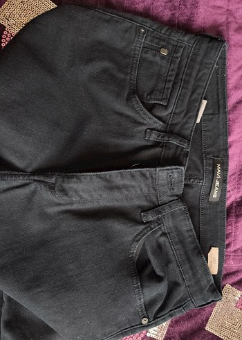 Siyah erkek keten pantolon - Görsel 4